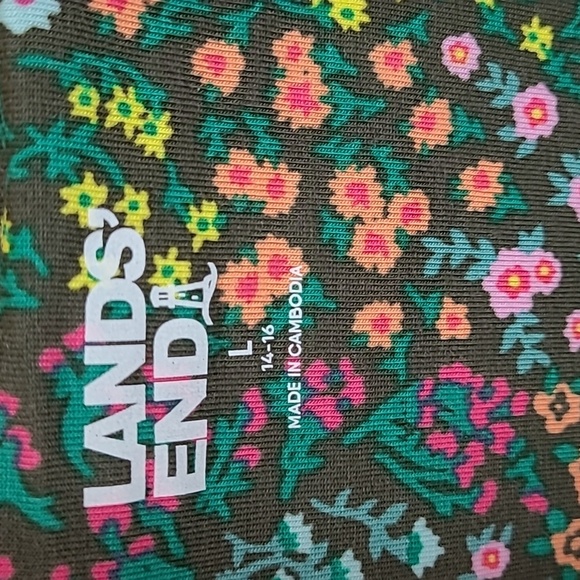 Lands end floral top size L nwt - Picture 3 of 7